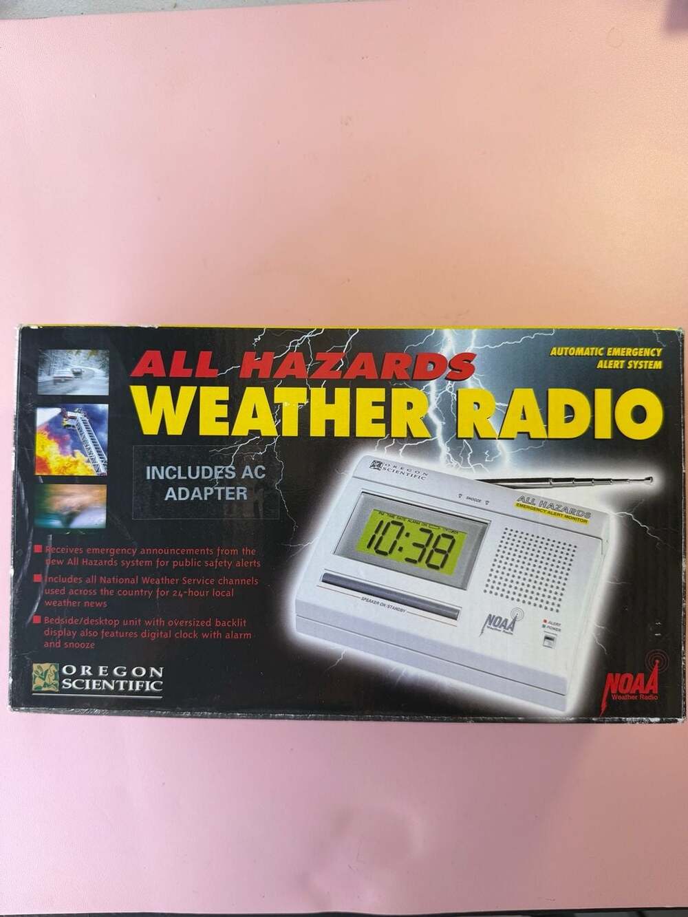 NEW 1999 Weather Radio Alerts by Oregon Scientific Vintage WR3000
